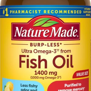 Nature Made Fish oil omega-3 1400 mg Softgel – 90 softgels