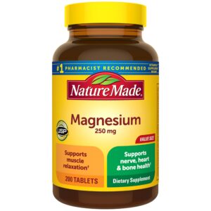 Nature Made Magnesium oxide 250 mg Tablet – 200 tablets
