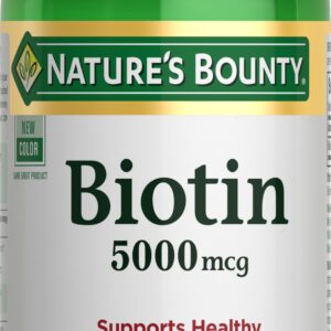 Nature’s Bounty Biotin 5000 mcg Softgel – 72 softgels