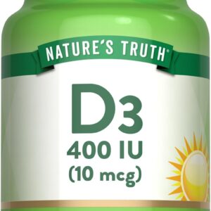 Nature’s Truth Vitamin D3 10 mcg (400 IU) – 100 Tablets