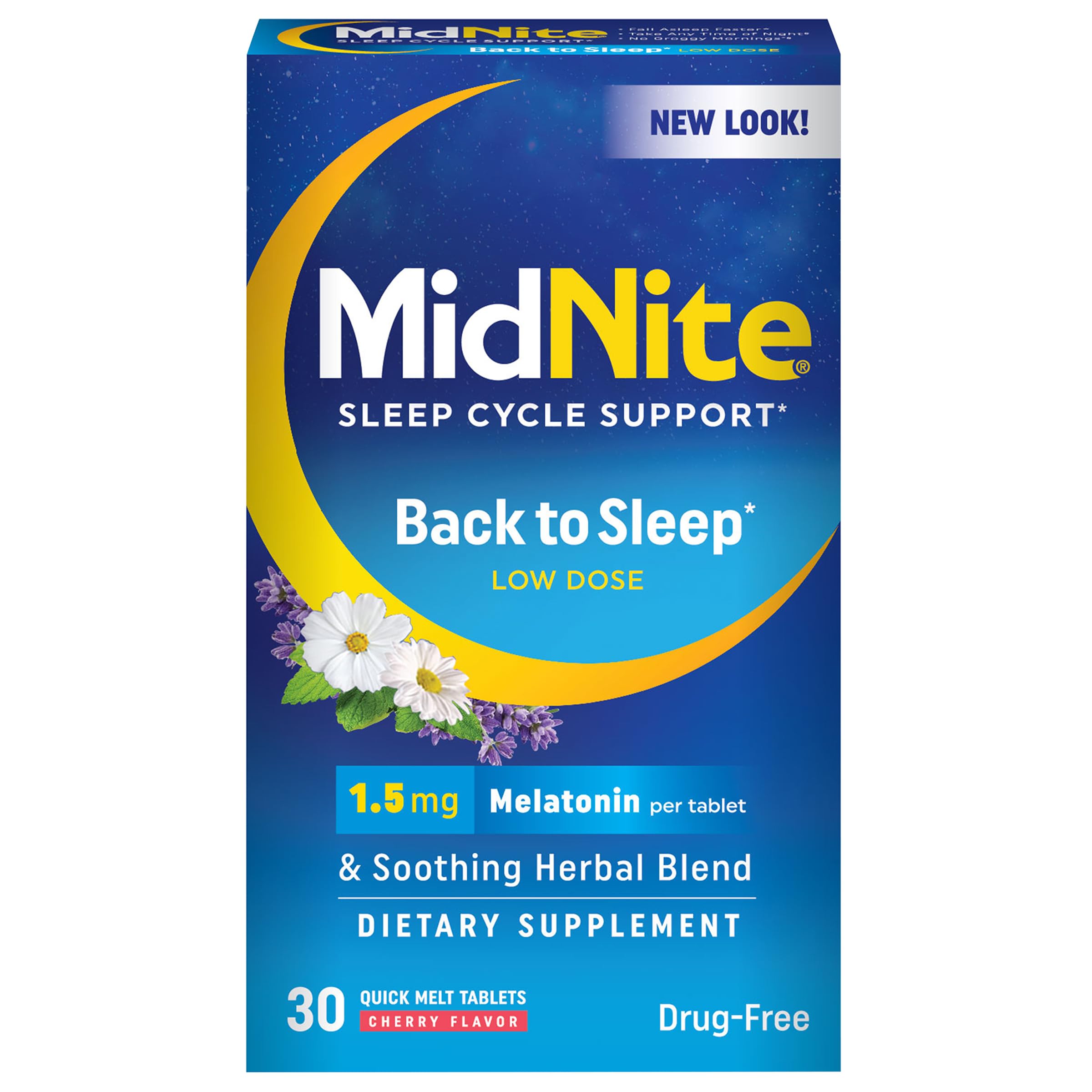 MidNite Back to Sleep 1.5 Melatonin 1.5 mg Tablet – 30 tablets