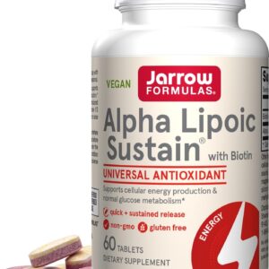 Jarrow Alpha Lipoic Sustain with Biotin 300 mg Tablet – 60 tablets