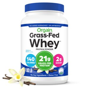 Orgain Whey Protein Powder – 21 g