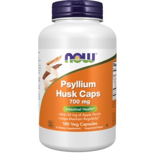 NOW Foods Psyllium fibre 700 mg Capsule – 180 capsules