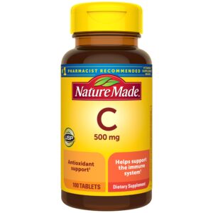 Nature Made Vitamin C 500 mg Tablet – 100 count