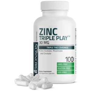 Bronson Zinc 30 mg Capsule – 100 capsules