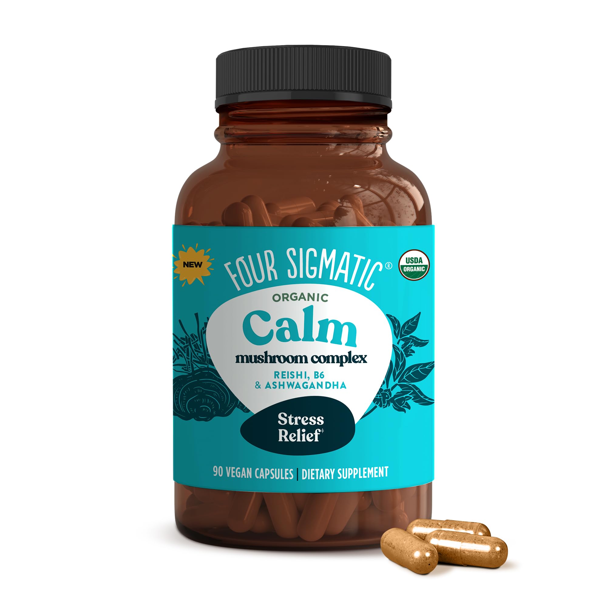 Four Sigmatic Calm Capsules | Reishi mushroom – 30 servings