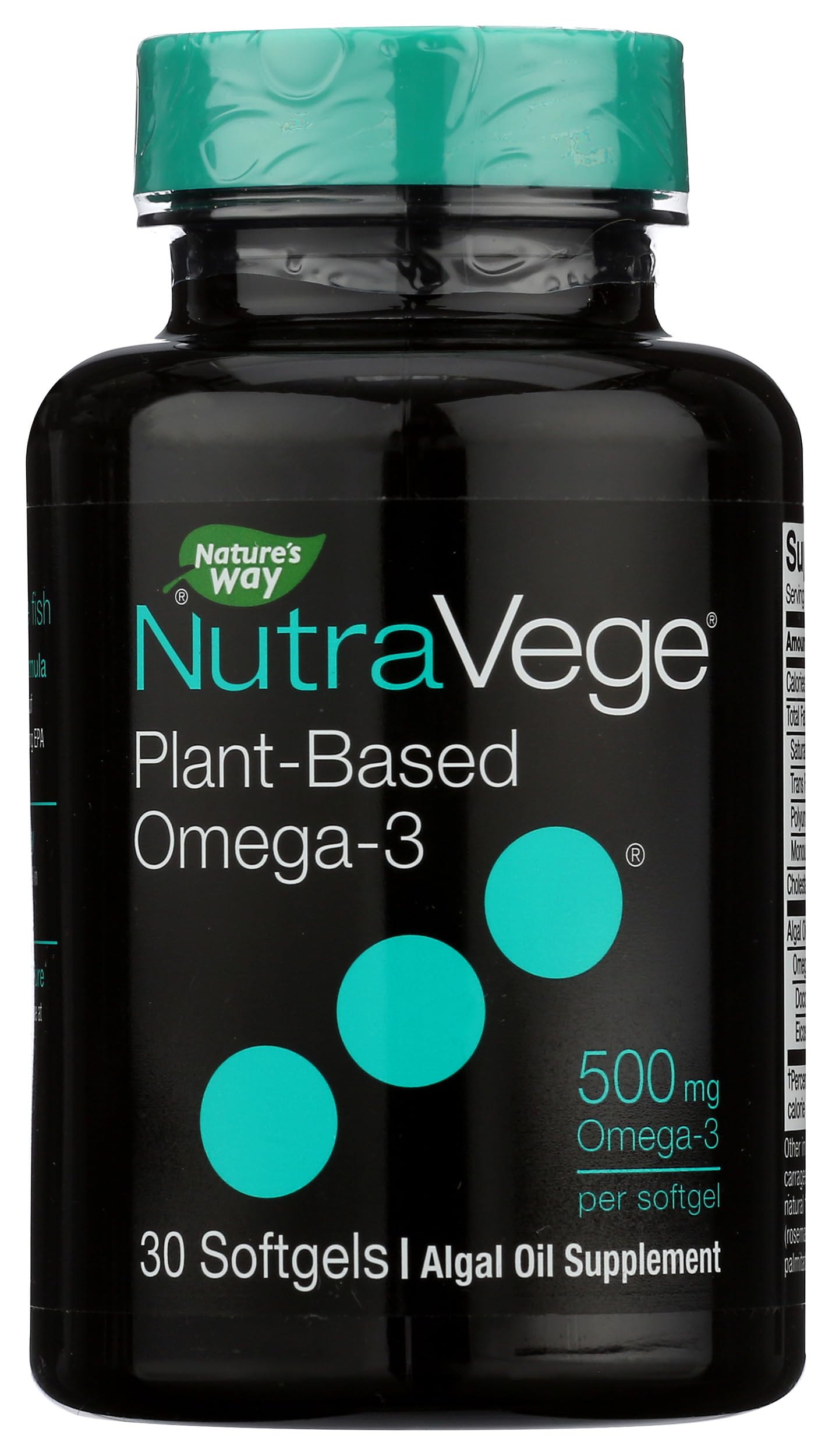 Nature's Way Algal omega-3 550 mg Softgel – 30 softgels