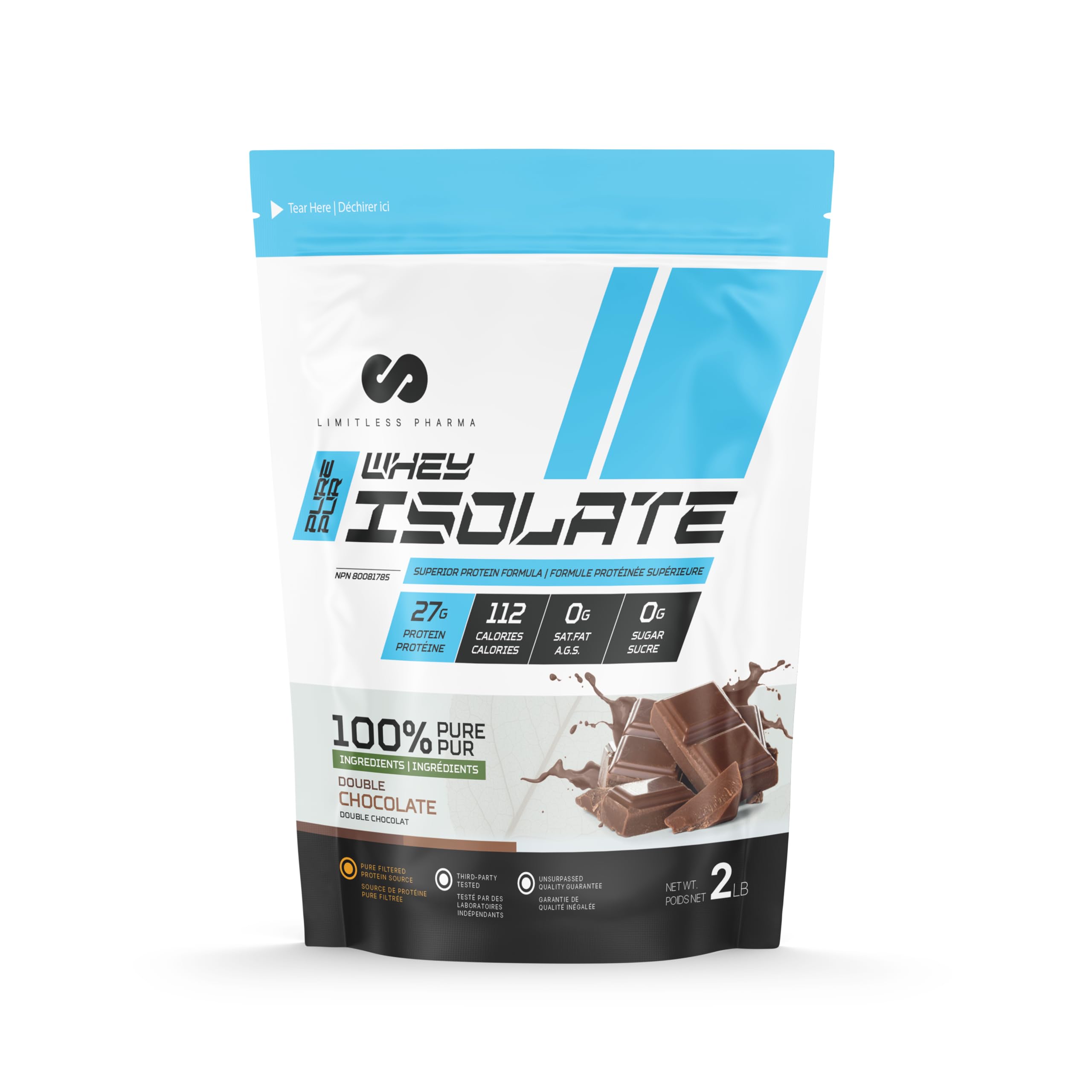 Limitless Pharma Pure Whey Protein Powder – 30 servings