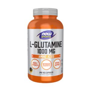 NOW Sports L-Glutamine 1,000 mg Capsule – 240 capsules