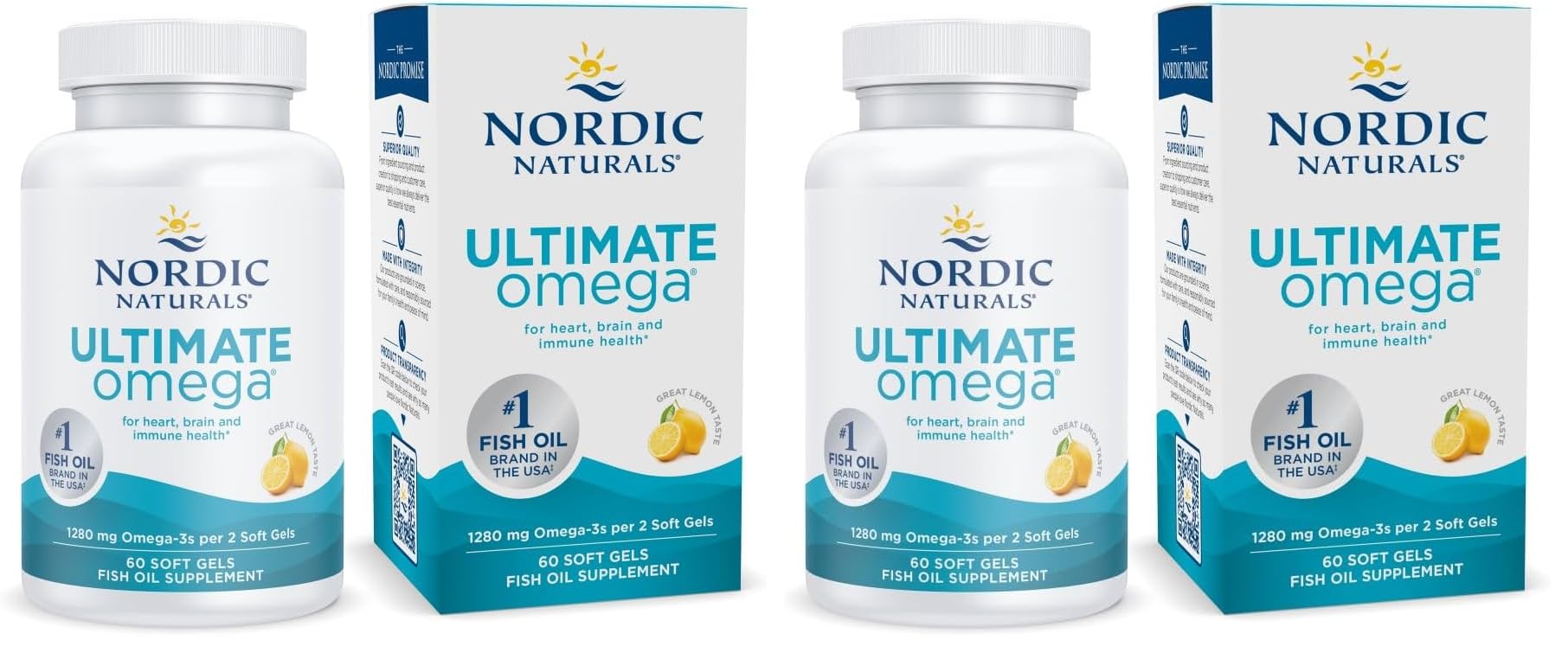 Nordic Naturals Fish oil omega-3 1280 mg – 30 servings