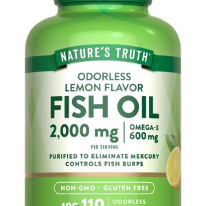 Nature’s Truth Fish oil omega-3 2000 mg Softgel – 110 softgels