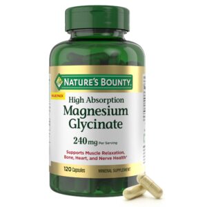 Nature’s Bounty Magnesium glycinate/bisglycinate 240 mg – 60 servings