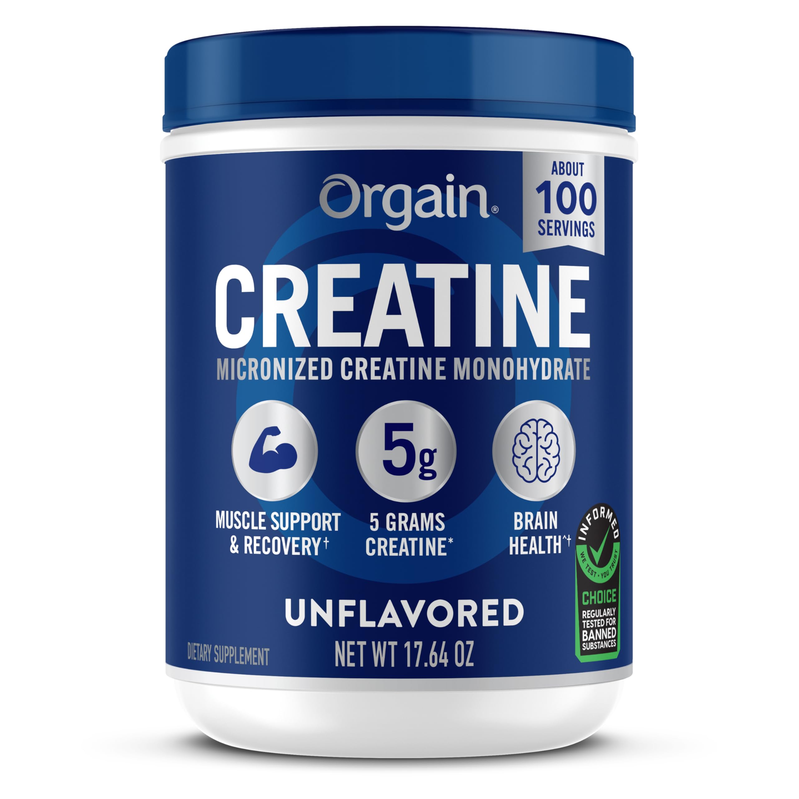 Orgain Creatine monohydrate Powder – 100 servings