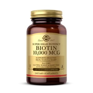 Solgar Biotin 10,000 mcg Capsule – 120 capsules