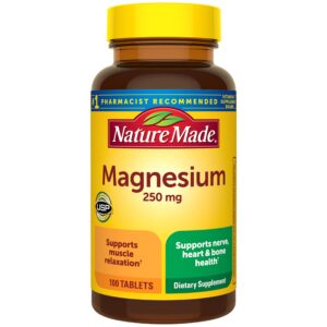 Nature Made Magnesium oxide 250 mg Tablet – 100 tablets