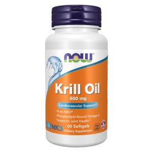 NOW Foods Krill oil omega-3 500 mg Softgel – 60 softgels