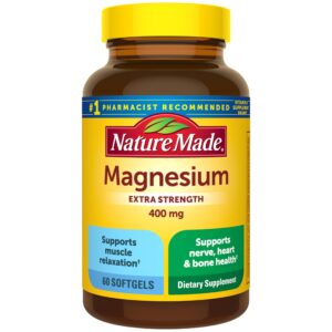 Nature Made Magnesium oxide 400 mg Softgel – 60 softgels