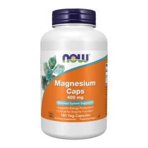 NOW Foods Magnesium 400 mg Capsule – 180 capsules