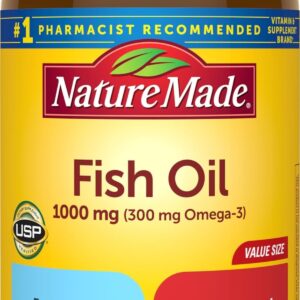 Nature Made Fish oil omega-3 1000 mg Softgel – 250 softgels