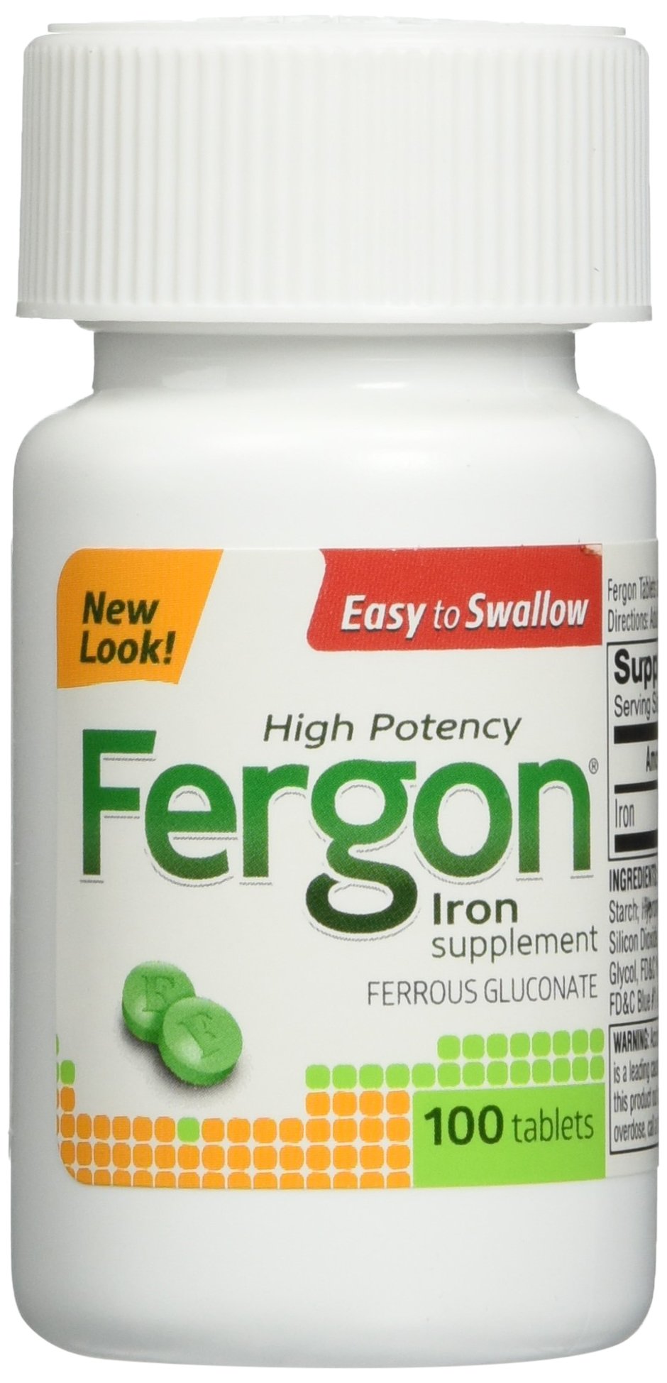 Fergon High Potency Iron Tablet – 100 count