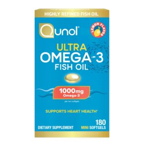 Qunol Ultra Fish oil omega-3 1000 mg Softgel – 3 softgels