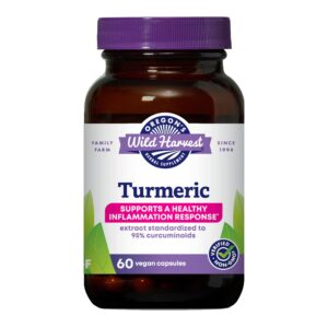Oregon’s Wild Harvest, Curcumin/turmeric extract Capsule – 60 count