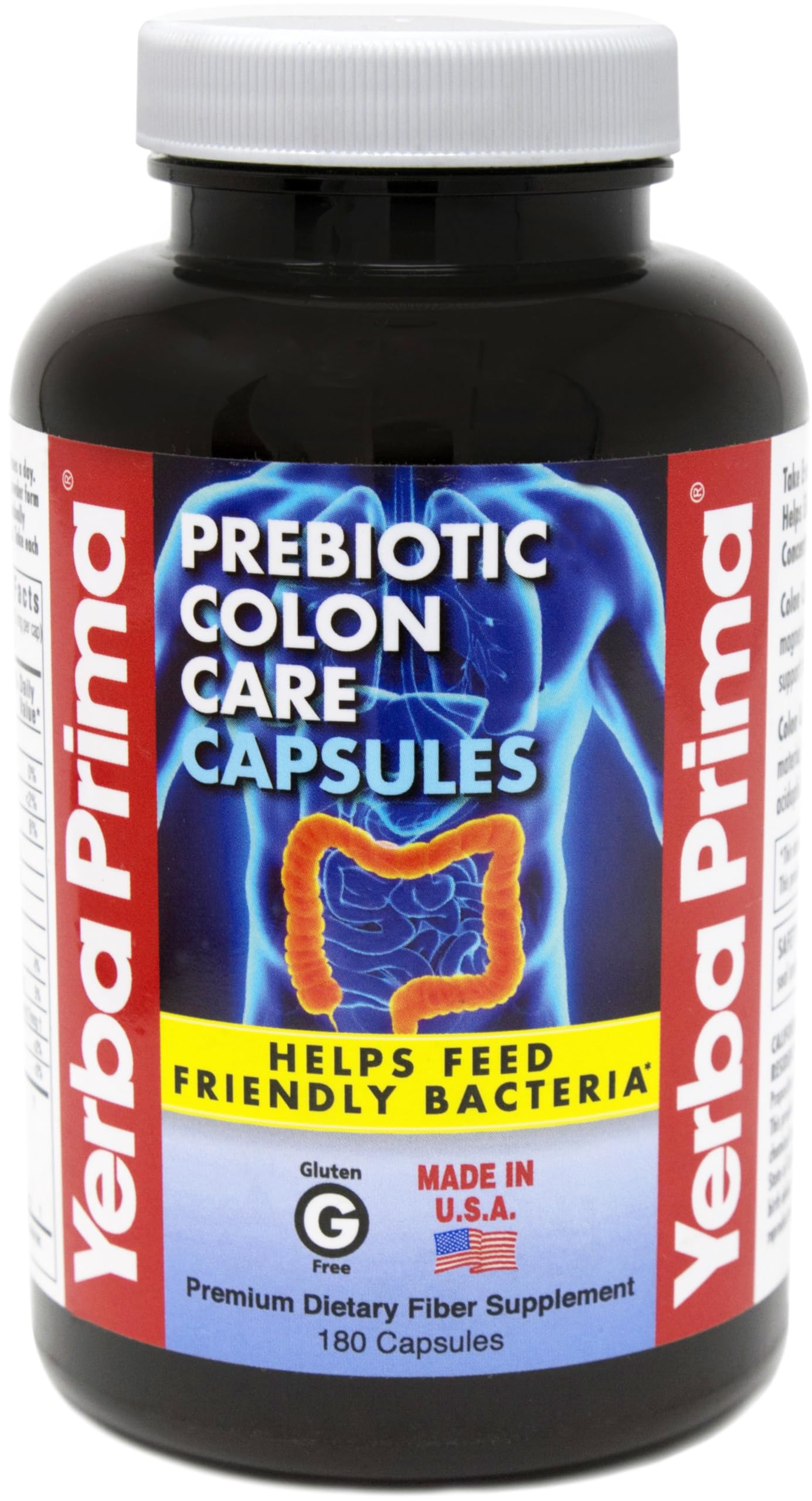 Yerba Prima Prebiotics Colon Care Fibre Capsule – 180 capsules