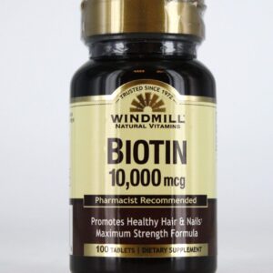Biotin 10,000 mcg Tablet – 100 tablets