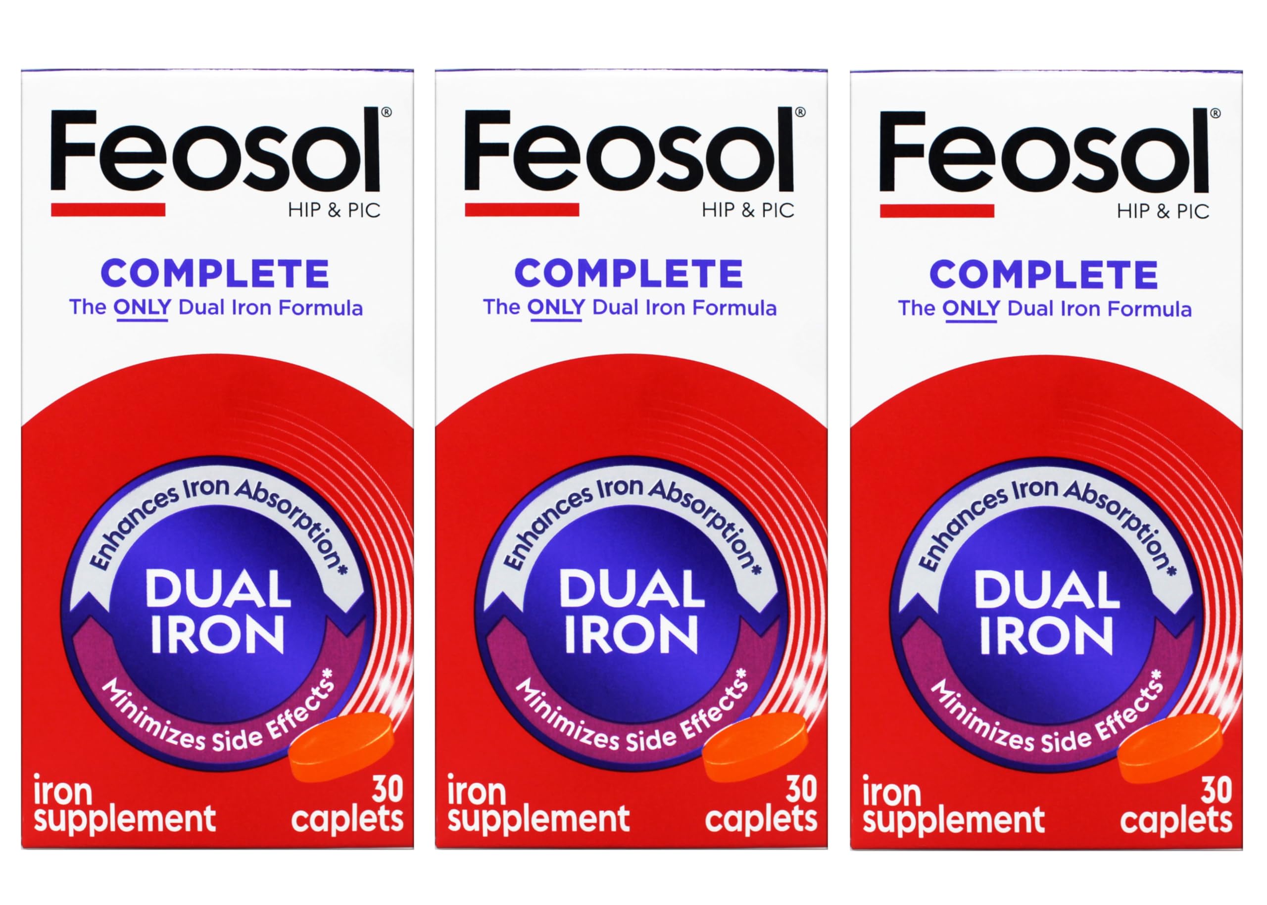 Feosol Bifera Hip & PIC Iron Tablet – 30 caplets