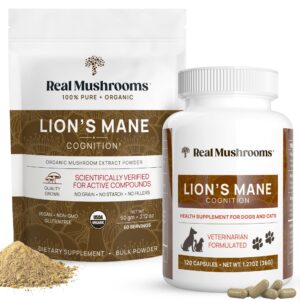 Real Mushrooms Lions Mane for Lion’s mane mushroom Capsule – 60 servings