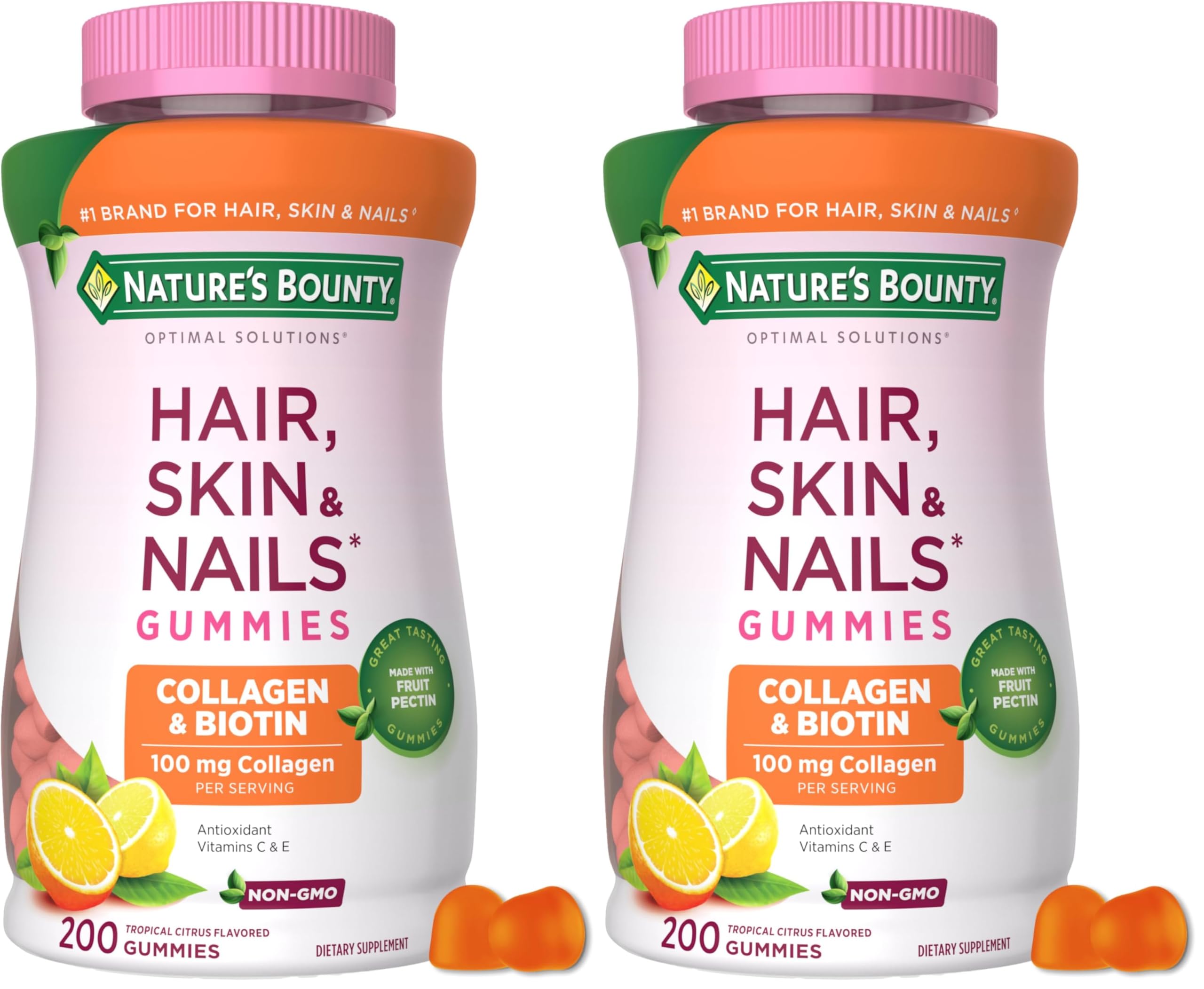 Nature's Bounty Hair Supplements 100 mg Gummy – 100 servings