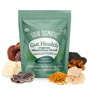 Four Sigmatic Gut Health Lion’s mane mushroom Powder – 30 servings