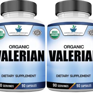 American Standard Supplements Organic Valerian Capsule – 90 servings