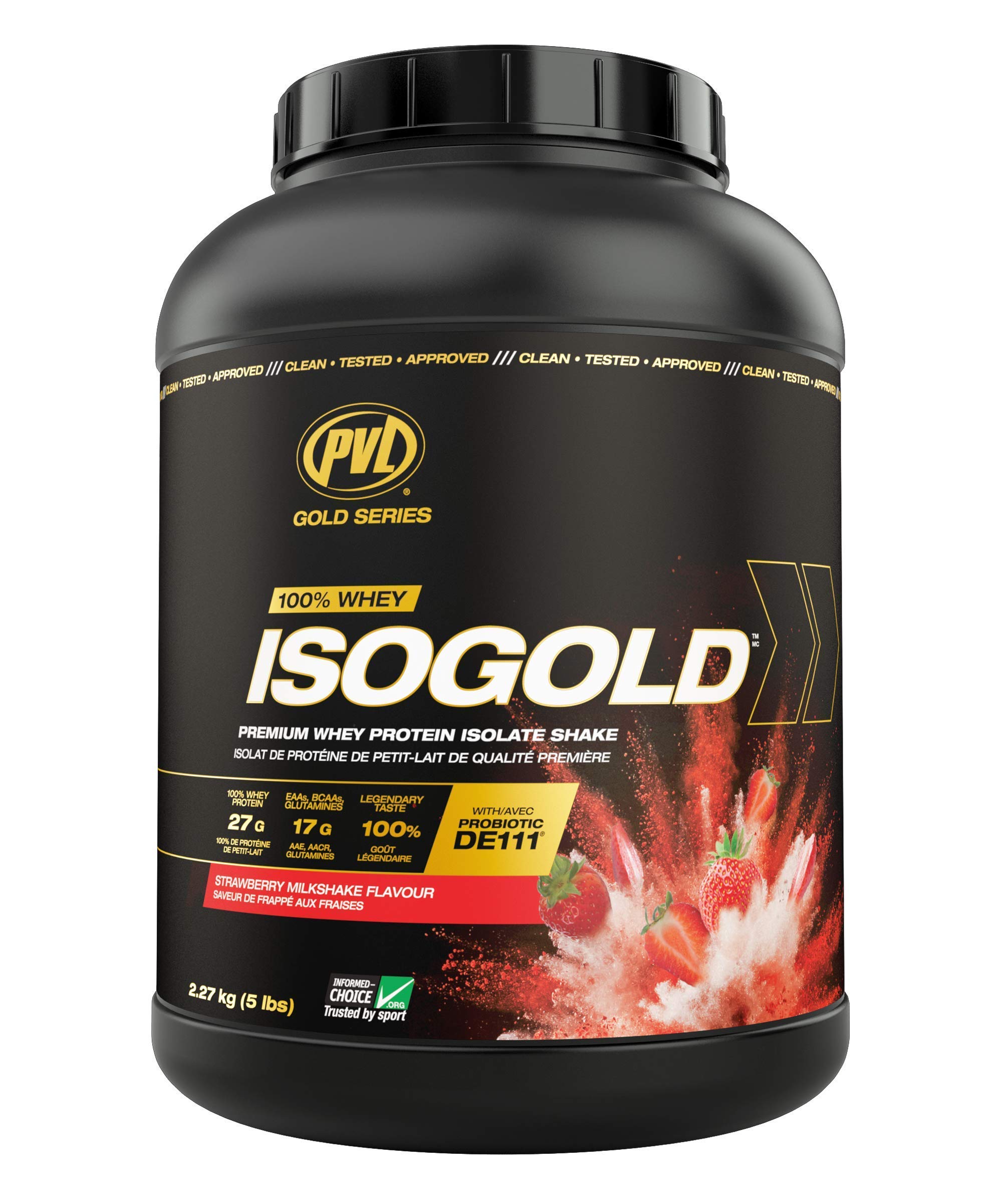 PVL ISO GOLD – Grass Whey Protein Powder – 5 Lbs