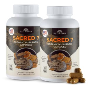 Sacred 7 Lion’s mane mushroom 1000 mg Capsule – 7 capsules