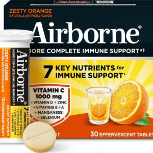 Airborne Immune Support Effervescent Tablets, Vitamin C 1000 mg