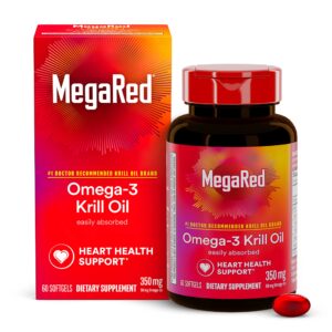 MegaRed Fish oil omega-3 350 mg Softgel – 60 count