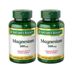 Nature’s Bounty Magnesium 500 mg Tablet – 200 count