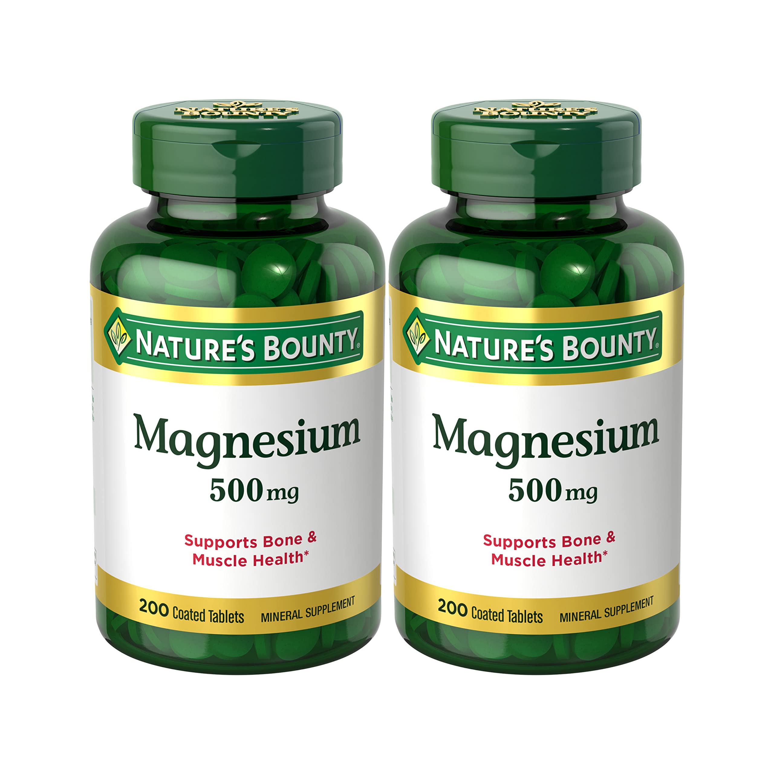 Nature's Bounty Magnesium 500 mg Tablet – 200 count