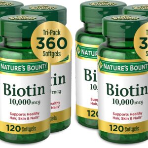Nature’s Bounty Hair Supplements 10,000 mcg – 120 count