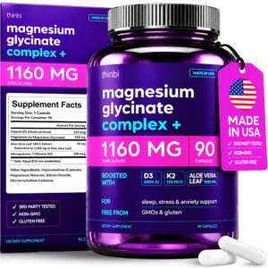 Magnesium glycinate/bisglycinate 1160 mg