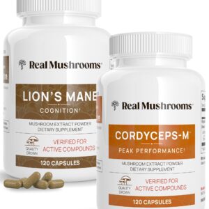 Real Mushrooms Lions Mane (120ct) Lion’s mane mushroom Capsule