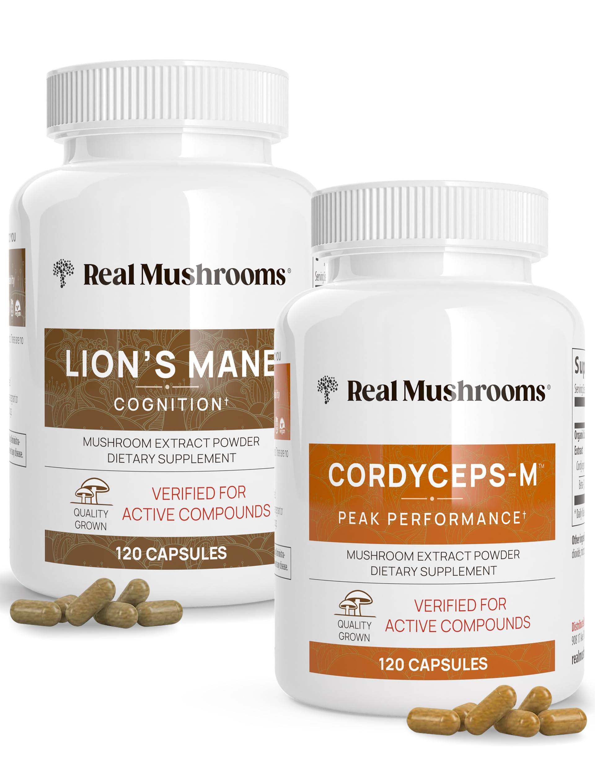 Real Mushrooms Lions Mane (120ct) Lion's mane mushroom Capsule
