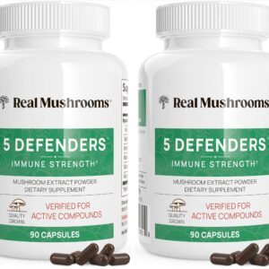 Real Mushrooms 5 Defenders – Reishi mushroom Capsule – 90 count