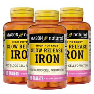 Mason Natural Slow,Release Ferrous sulfate 50 mg Tablet – 50 tablets