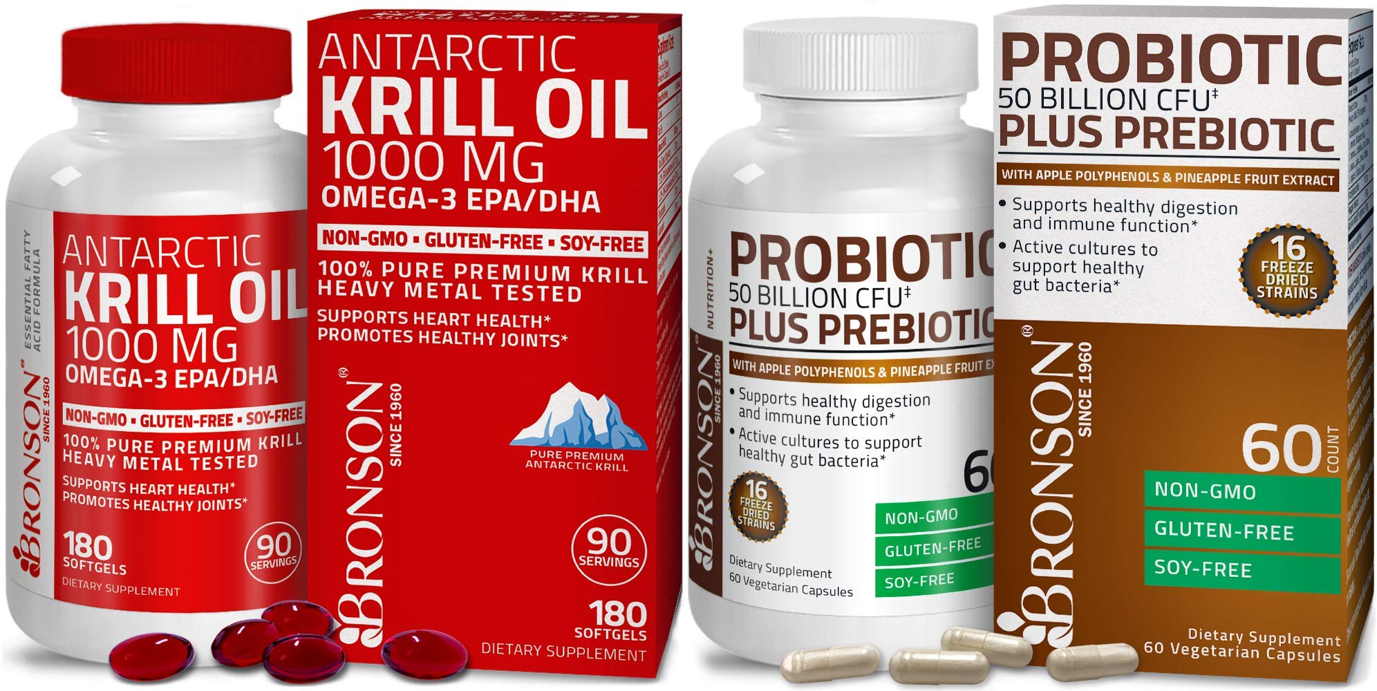 Bronson Krill oil omega-3 50 Billion